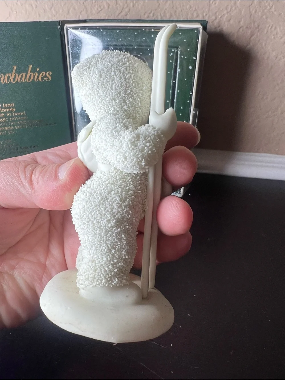 Vintage Department 56 Snowbabies Let’s Go Skiing Figurine w Original Box 68152